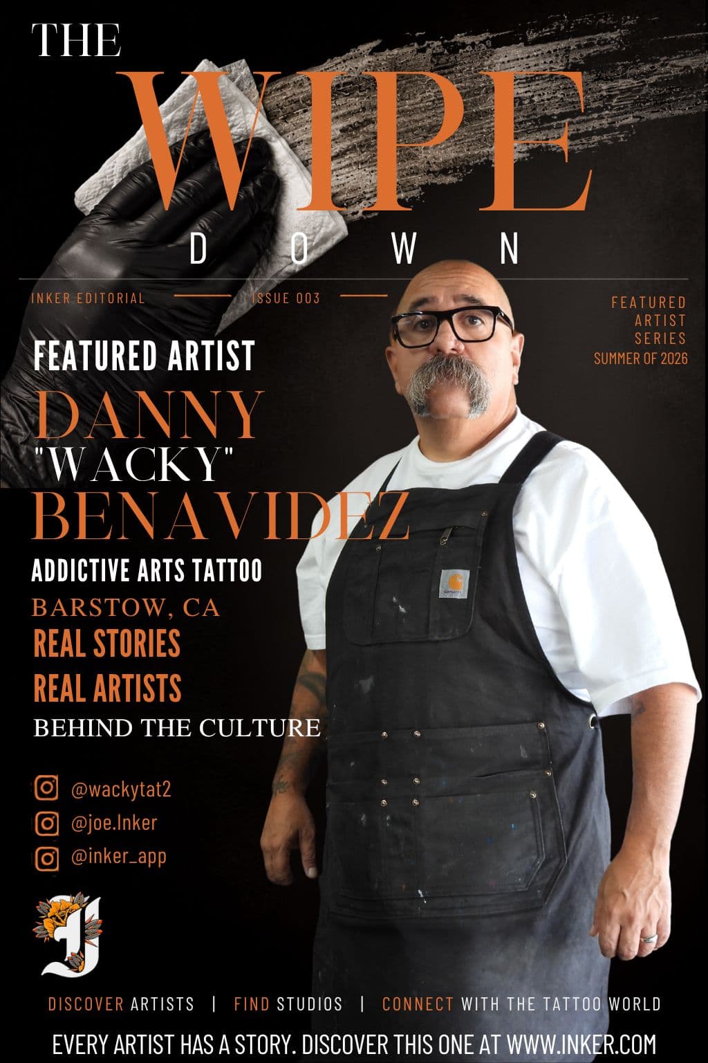 Danny "Wacky" Benavidez, cover of The Wipe Down
