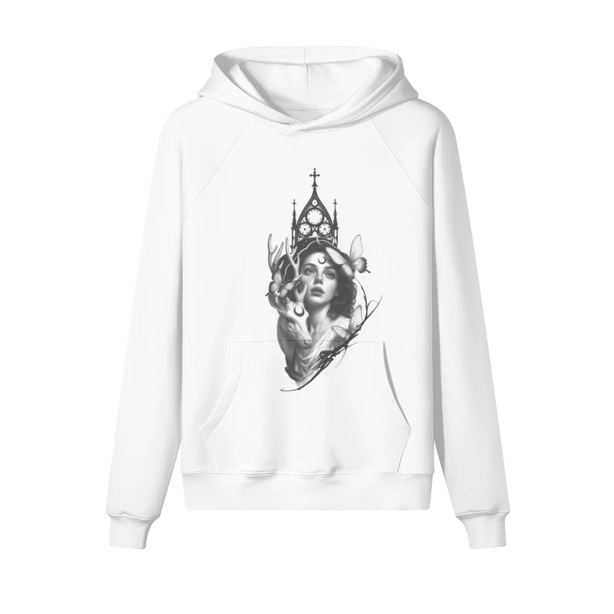 Jake Hansen Moonlit Gothic Deer Pullover Hoodie