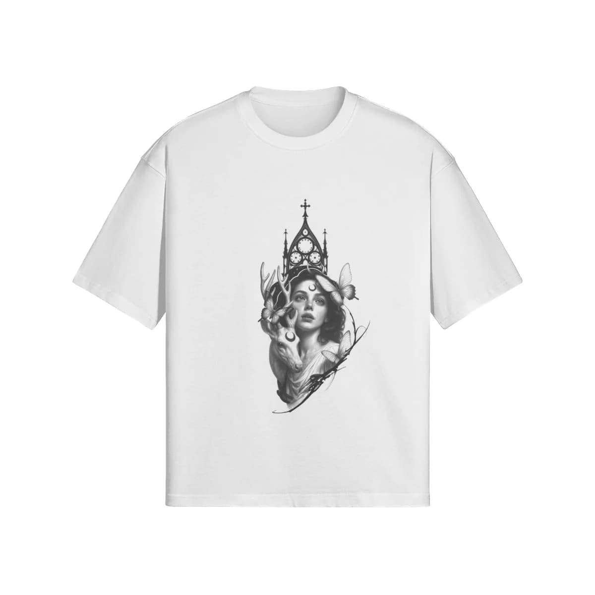 Jake Hansen Moonlit Gothic Deer T-Shirt