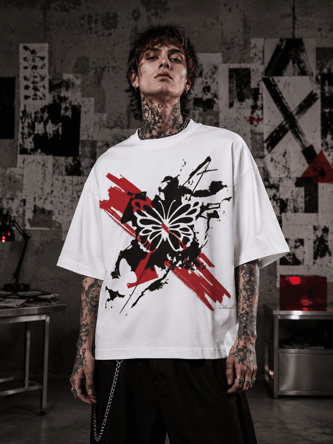 Alexander Mironenko Abstract Butterfly Tee
