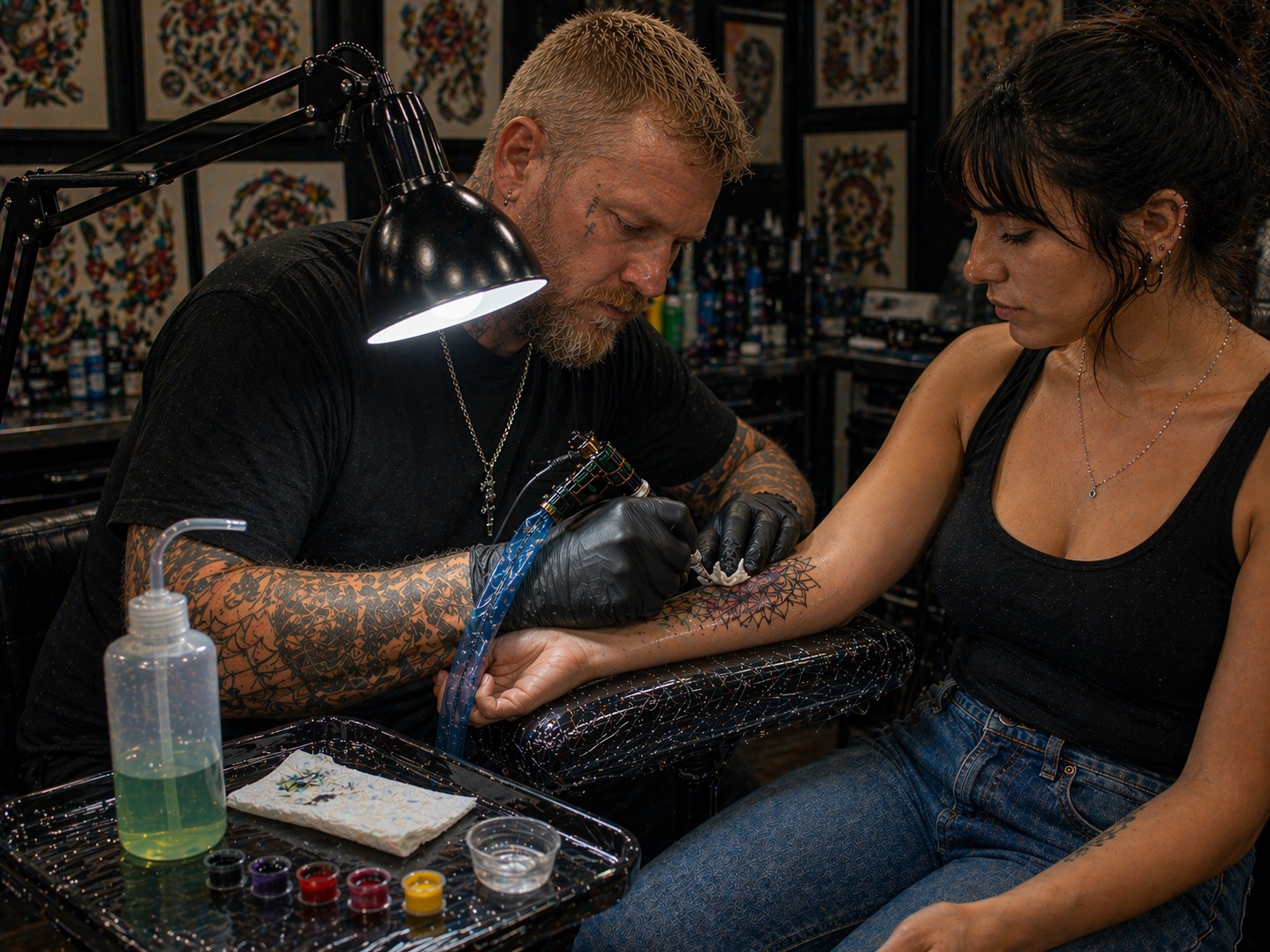 Tattoo Styles Explained: Traditional vs Fine Line vs Realism Side-by-side comparison of tattoo styles — traditional bold lines versus fine line realism — showing why matching the right style to the right tattoo artist matters